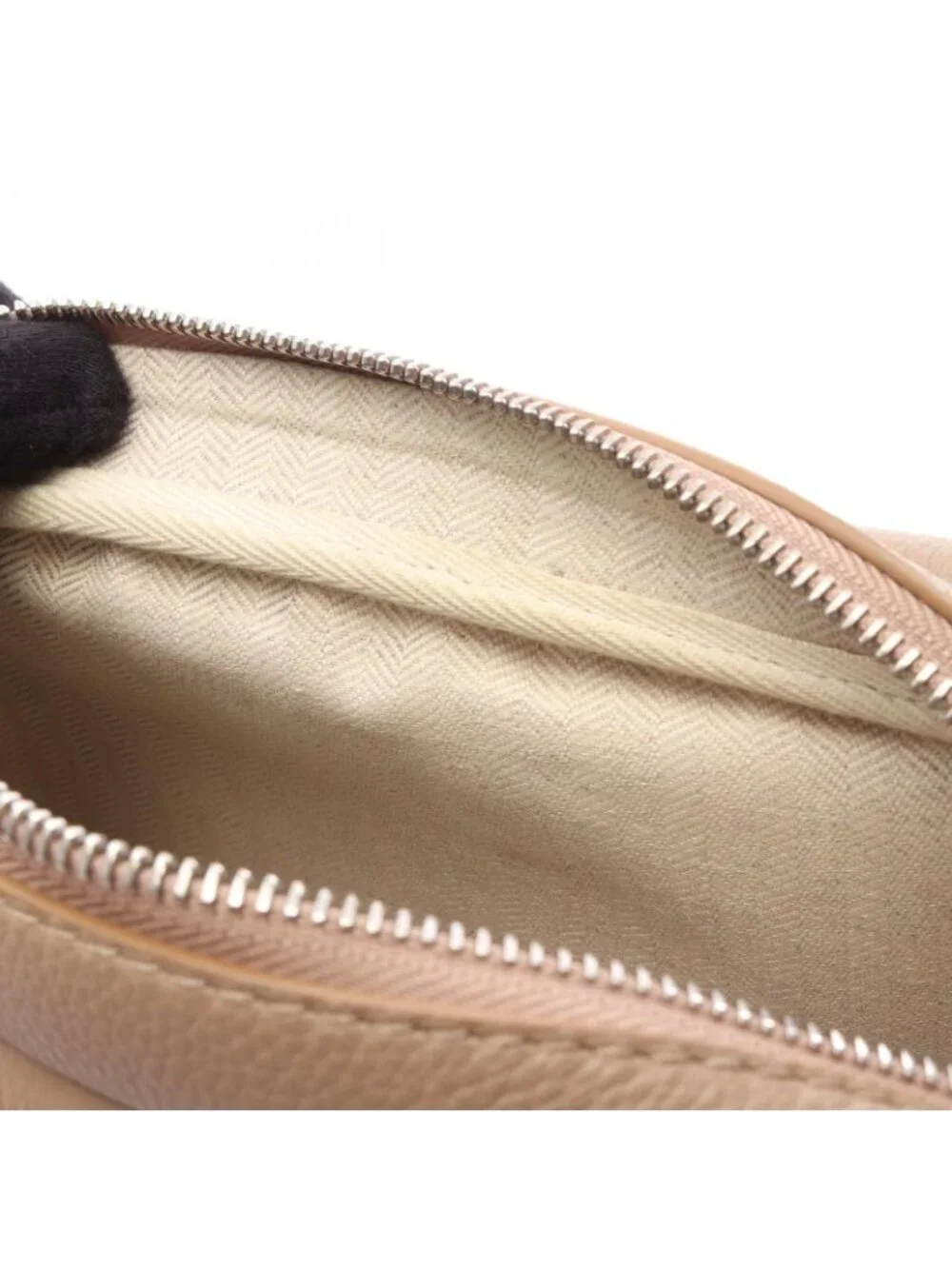 Loewe Shoulder Bag Military XS Beige Leather